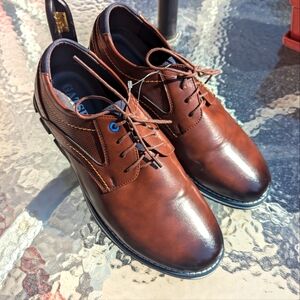 Classic Brown Leather Oxfords